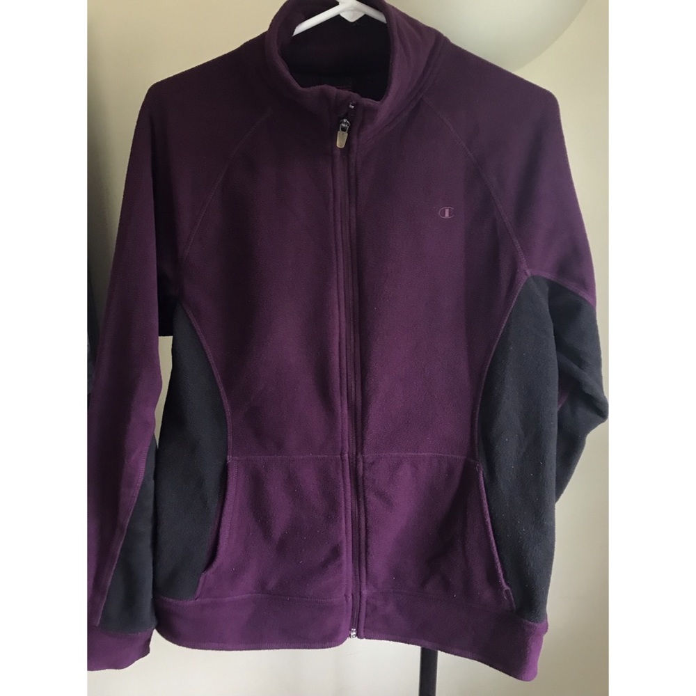 Champion size large purple and black fleece